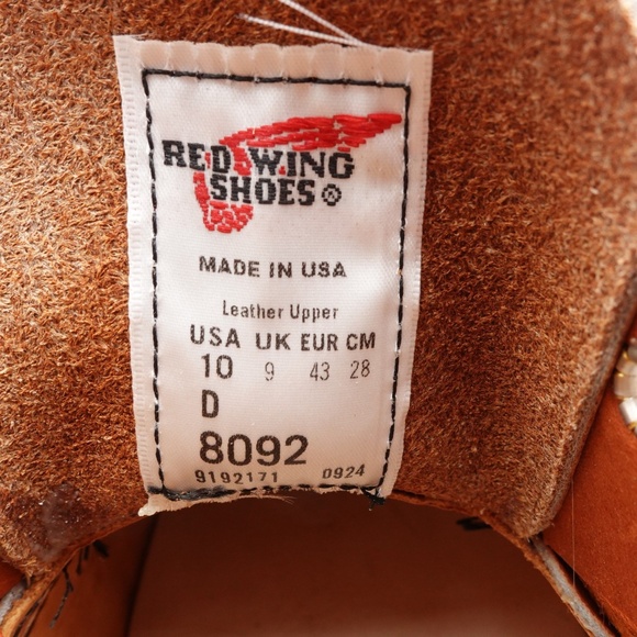 NEW Red Wing Shop Moc Oxford Leather Shoes Men's 8092 Oro Made in USA - Picture 13 of 16